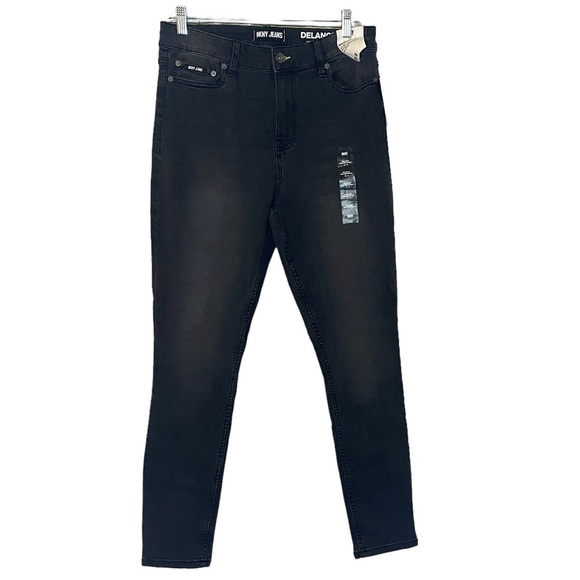 NWT DKNY Delancey High Rise Skinny Ankle Jeans womens size 8 black - Picture 1 of 12